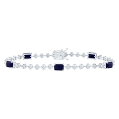1CTW-DIA ANA M 4 CTW EM-BS NAT GEM FASHION BRACELET (7 INCH)
