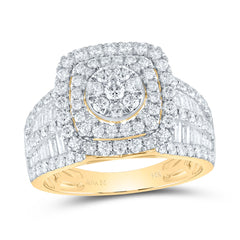 1 3/4CTW-DIA ANA M CUSHION DOUBLE HALO BRIDAL RING