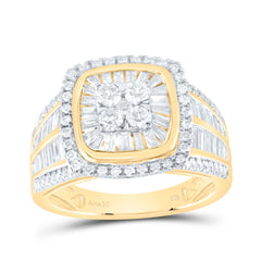 1 5/8CTW-DIA ANA M CUSHION SINGLE HALO BRIDAL RING