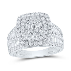 1 3/4CTW-DIA ANA M CUSHION DOUBLE HALO BRIDAL RING