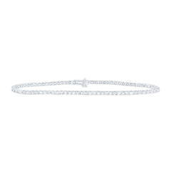 14K White Gold 1 3/4 CTW-Natural Diamond Fashion Tennis Bracelet (7 Inch ) 4.72 Gram