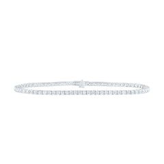 14k Gold 2 1/2 CTW-Natural Diamond Fashion Tennis Bracelet (7 Inch ) Gram