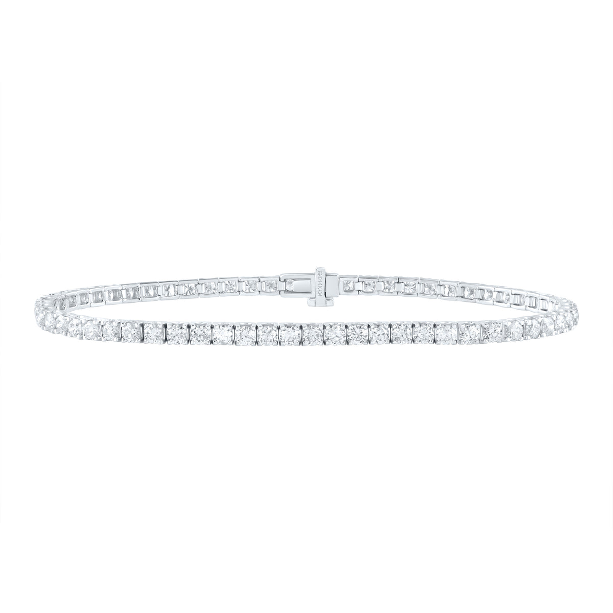 14K White Gold 4 CTW-Natural Diamond Fashion Tennis Bracelet (7 Inch ) 6.17 Gram
