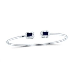 1/4CTW-DIA ANA M 5X3MM EM-BS NAT GEM BANGLE