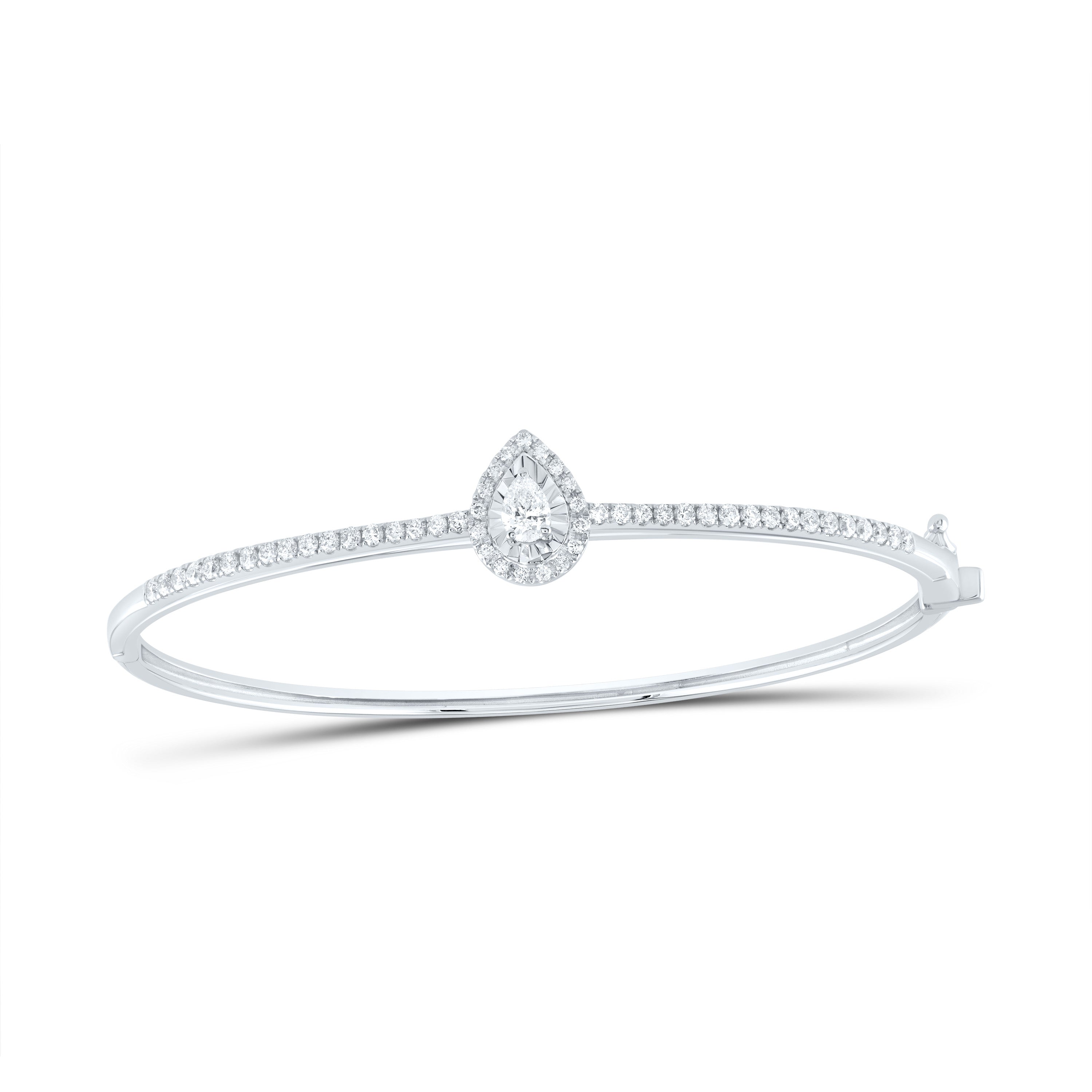 5/8CTW-DIA ANA M 1/5CT-CPS FASHION PEAR BANGLE