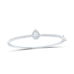 5/8CTW-DIA ANA M 1/5CT-CPS FASHION PEAR BANGLE