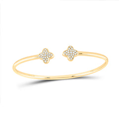 5/8CTW-DIA ANA M FASHION CLOVER BANGLE