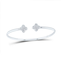 5/8CTW-DIA ANA M FASHION CLOVER BANGLE