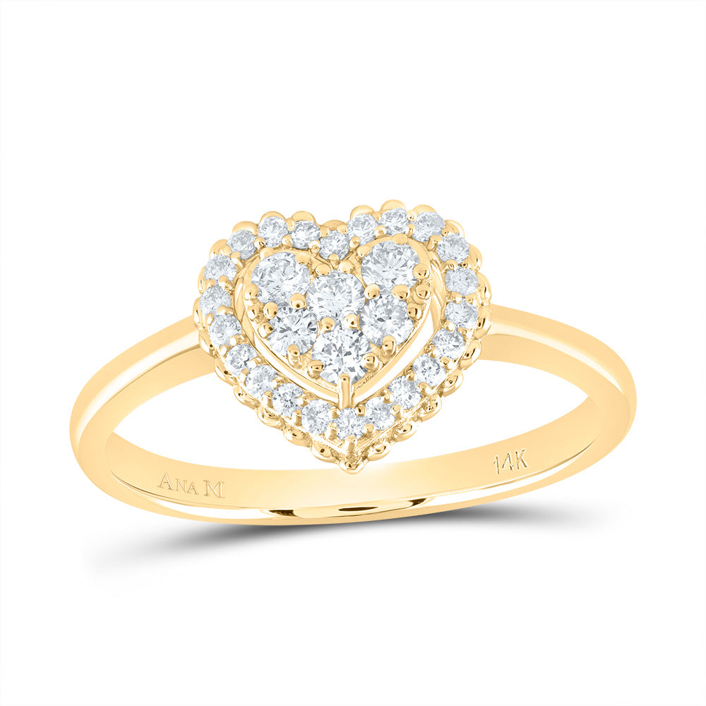 1/3CTW-DIA ANA M FASHION HEART RING
