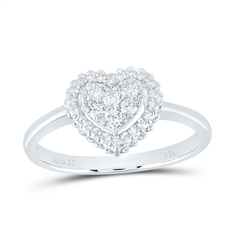 1/3CTW-DIA ANA M FASHION HEART RING