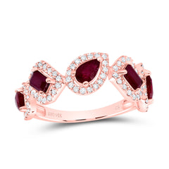 1/3CTW-DIA CN 5/8CTW PS-RU 1/2CTW EM-RU NAT GEM FASHION RING