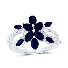 1/3CTW-DIA ANA M 2 1/3CTW-MQ-BS NAT GEM RING