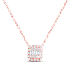 1/3 CTW-DIA ANA M FASHION CUSHION NECKLACE(18 INCH)