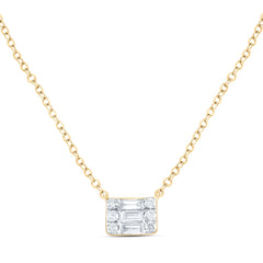 1/5CTW-DIA ANA M FASHION BAGUETTE NECKLACE (18 INCH)