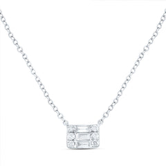 1/5CTW-DIA ANA M FASHION BAGUETTE NECKLACE (18 INCH)