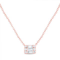 1/5CTW-DIA ANA M FASHION BAGUETTE NECKLACE (18 INCH)
