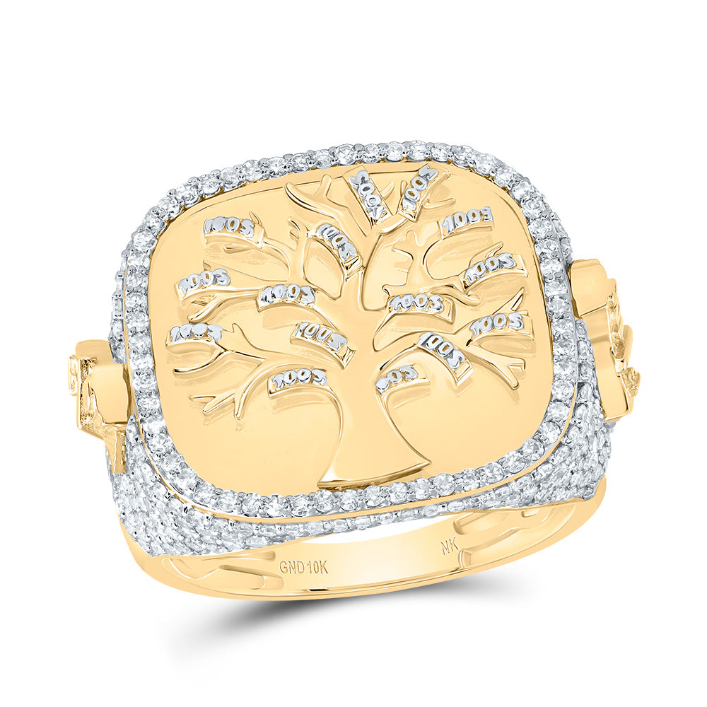 1 1/2CTW-DIA NK MONEY TREE MENS RING