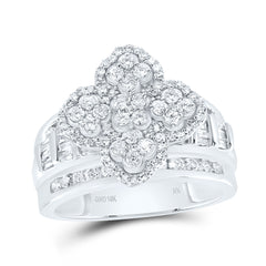 1 CTW-DIA NK FASHION CLOVER RING