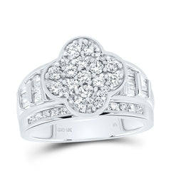 1 1/4CTW-DIA NK FASHION CLOVER RING