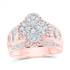 1 CTW-DIA NK FASHION CLOVER RING