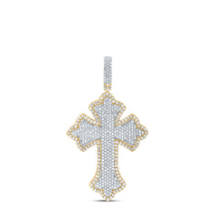 1CTW-DIA NK CROSS MENS CHARM