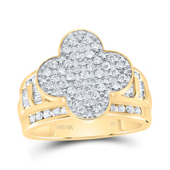 1 CTW-DIA NK FASHION CLOVER RING