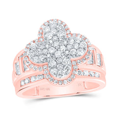 1 1/3CTW-DIA NK FASHION CLOVER RING