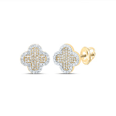 1/2CTW DIA NK CLOVER STUD EARRING