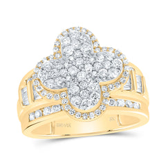 1 1/3CTW-DIA NK FASHION CLOVER RING