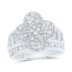 1 1/3CTW-DIA NK FASHION CLOVER RING