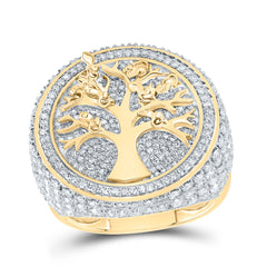 2 1/2CTW-DIA NK MONEY-TREE ROUND MEN'S RING