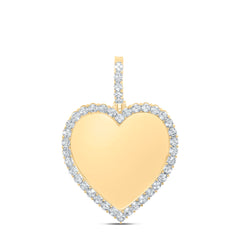 1/2CTW-DIA NK FANUK MEMORY HEART MENS CHARM