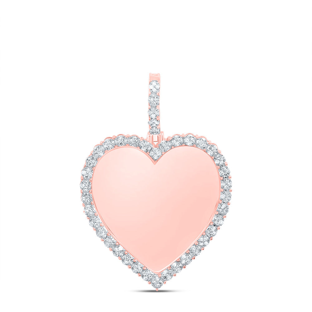 1/2CTW-DIA NK FANUK MEMORY HEART MENS CHARM