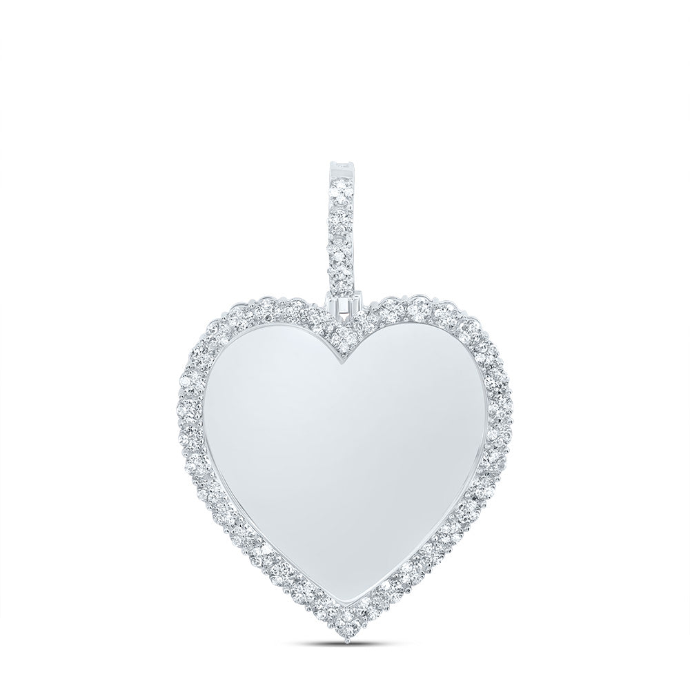1/2CTW-DIA NK FANUK MEMORY HEART MENS CHARM
