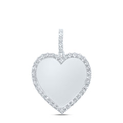 1/2CTW-DIA NK FANUK MEMORY HEART MENS CHARM
