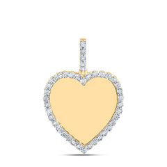 1/5CTW-DIA NK FANUK MEMORY HEART MENS CHARM