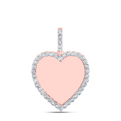 1/5CTW-DIA NK FANUK MEMORY HEART MENS CHARM