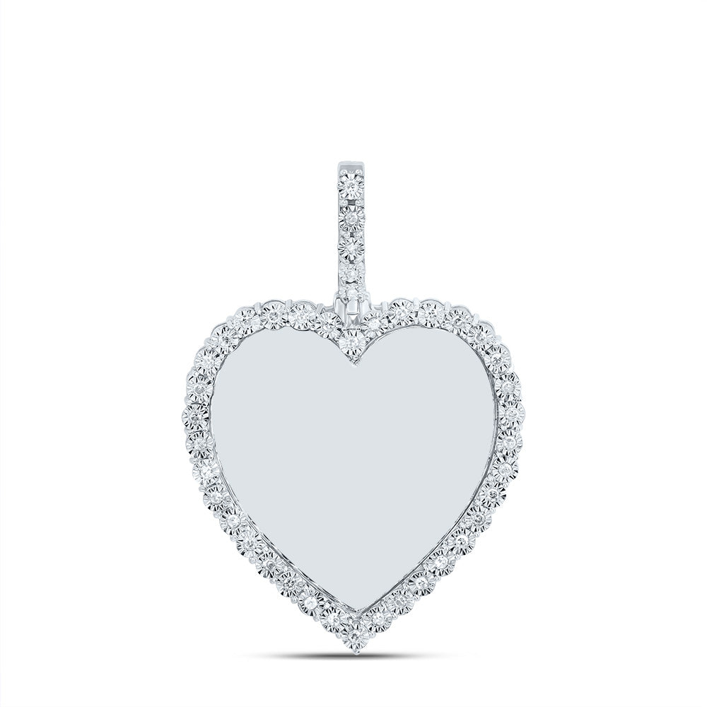1/5CTW-DIA NK FANUK MEMORY HEART MENS CHARM