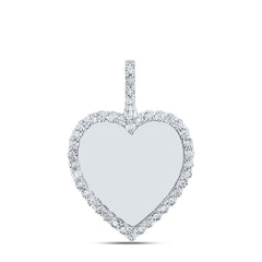 1/5CTW-DIA NK FANUK MEMORY HEART MENS CHARM