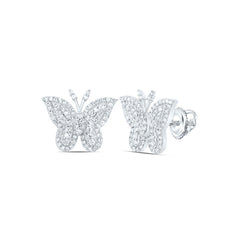 1/2CTW-DIA NK FASHION BUTTERFLY STUD EARRING