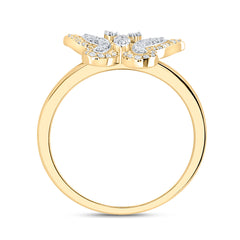 1/4CTW-DIA NK FASHION BUTTERFLY RING