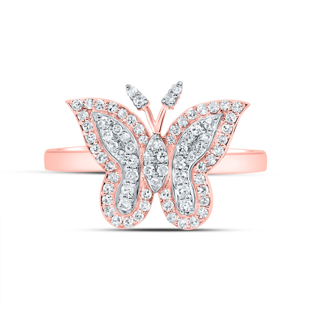 1/4CTW-DIA NK FASHION BUTTERFLY RING
