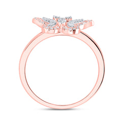 1/4CTW-DIA NK FASHION BUTTERFLY RING