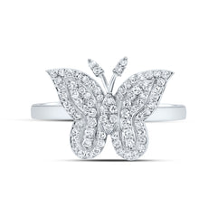 1/4CTW-DIA NK FASHION BUTTERFLY RING
