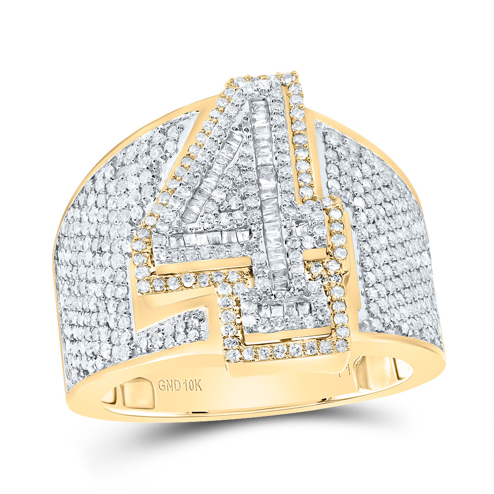 1 1/2CTW-DIA P1 NUMBER "4" MEN'S RING