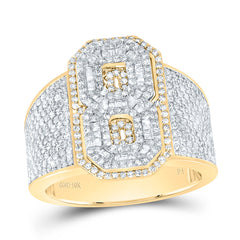 1 5/8CTW-DIA P1 NUMBER "8" MEN'S RING