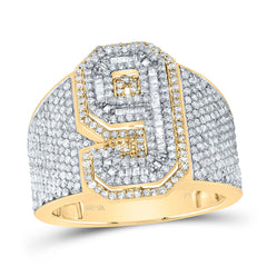 1 3/4CTW-DIA P1 NUMBER "9" MEN'S RING