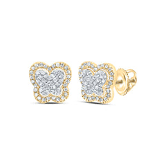 1/4CTW-DIA P1 GIFT BUTTERFLY STUD EARRING