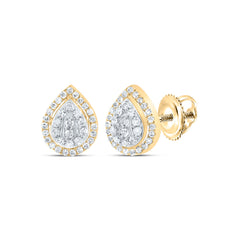 1/5CTW-DIA P1 GIFT PEAR STUD EARRING