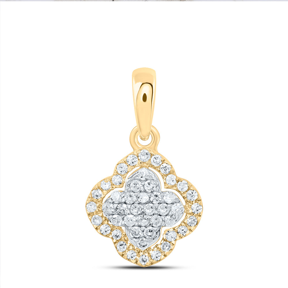 1/6CTW-DIA P1 GIFT CLOVER PENDANT